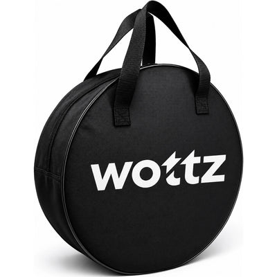 Wottz carry bag front view in black